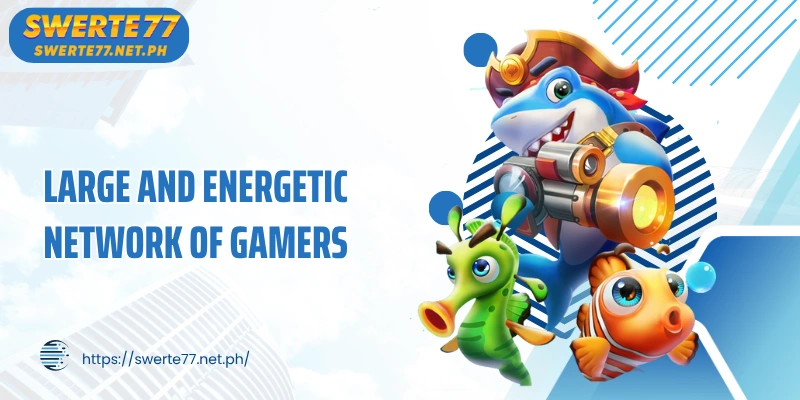 Large and energetic network of gamers