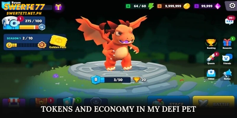 Tokens and Economy in My DeFi Pet